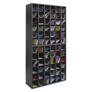 Safco® wholesale. SAFCO Wood Mail Sorter With Adjustable Dividers, Stackable, 36 Compartments, Black. HSD Wholesale: Janitorial Supplies, Breakroom Supplies, Office Supplies.