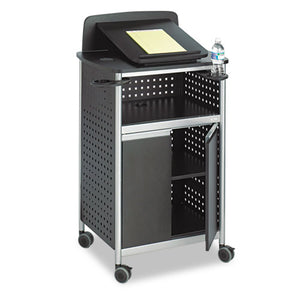 Safco® wholesale. SAFCO Scoot Multipurpose Lectern, 28.75w X 22d X 49.75h, Black-silver. HSD Wholesale: Janitorial Supplies, Breakroom Supplies, Office Supplies.