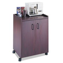 Load image into Gallery viewer, Safco® wholesale. SAFCO Mobile Refreshment Center, One-shelf, 23w X 18d X 31h, Mahogany. HSD Wholesale: Janitorial Supplies, Breakroom Supplies, Office Supplies.