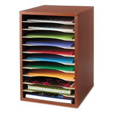 Load image into Gallery viewer, Safco® wholesale. SAFCO Wood Desktop Literature Sorter, 11 Sections 10 5-8 X 11 7-8 X 16, Cherry. HSD Wholesale: Janitorial Supplies, Breakroom Supplies, Office Supplies.