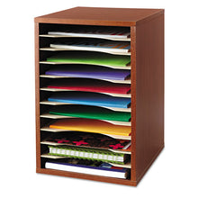 Load image into Gallery viewer, Safco® wholesale. SAFCO Wood Desktop Literature Sorter, 11 Sections 10 5-8 X 11 7-8 X 16, Cherry. HSD Wholesale: Janitorial Supplies, Breakroom Supplies, Office Supplies.