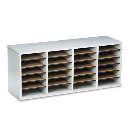 Safco® wholesale. SAFCO Wood-laminate Literature Sorter, 24 Sections, 39 1-4 X 11 3-4 X 16 3-8, Gray. HSD Wholesale: Janitorial Supplies, Breakroom Supplies, Office Supplies.