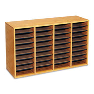 Safco® wholesale. SAFCO Wood-laminate Literature Sorter, 36 Sections, 39 1-4 X 11 3-4 X 24, Medium Oak. HSD Wholesale: Janitorial Supplies, Breakroom Supplies, Office Supplies.