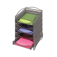 Safco® wholesale. SAFCO Onyx Stackable Literature Organizer, Five-drawer, Black. HSD Wholesale: Janitorial Supplies, Breakroom Supplies, Office Supplies.