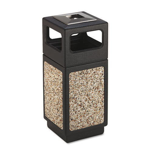 Safco® wholesale. SAFCO Canmeleon Ash-trash Receptacle, Square, Aggregate-polyethylene, 15 Gal, Black. HSD Wholesale: Janitorial Supplies, Breakroom Supplies, Office Supplies.