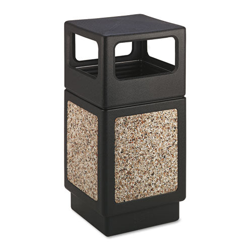Safco® wholesale. SAFCO Canmeleon Side-open Receptacle, Square, Aggregate-polyethylene, 38 Gal, Black. HSD Wholesale: Janitorial Supplies, Breakroom Supplies, Office Supplies.
