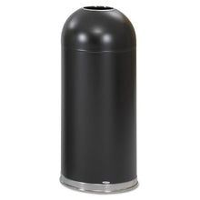 Load image into Gallery viewer, Safco® wholesale. SAFCO Open-top Dome Receptacle, Round, Steel, 15 Gal, Black. HSD Wholesale: Janitorial Supplies, Breakroom Supplies, Office Supplies.