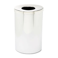 Safco® wholesale. SAFCO Reflections Open-top Receptacle, Round, Steel, 35 Gal, Chrome-black. HSD Wholesale: Janitorial Supplies, Breakroom Supplies, Office Supplies.