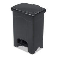 Safco® wholesale. SAFCO Step-on Receptacle, Rectangular, Plastic, 4 Gal, Black. HSD Wholesale: Janitorial Supplies, Breakroom Supplies, Office Supplies.