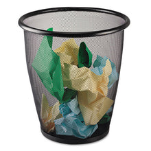 Load image into Gallery viewer, Safco® wholesale. SAFCO Onyx Round Mesh Wastebasket, Steel Mesh, 5 Gal, Black. HSD Wholesale: Janitorial Supplies, Breakroom Supplies, Office Supplies.