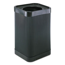 Load image into Gallery viewer, Safco® wholesale. SAFCO At-your Disposal Top-open Waste Receptacle, Square, Polyethylene, 38 Gal, Black. HSD Wholesale: Janitorial Supplies, Breakroom Supplies, Office Supplies.