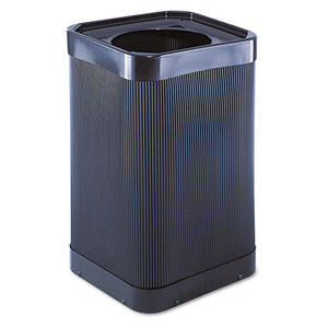 Safco® wholesale. SAFCO At-your Disposal Top-open Waste Receptacle, Square, Polyethylene, 38 Gal, Black. HSD Wholesale: Janitorial Supplies, Breakroom Supplies, Office Supplies.