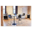 Safco® wholesale. SAFCO At-your-disposal Vertex Receptacle, Round, Polyethylene, 38 Gal, Black-chrome. HSD Wholesale: Janitorial Supplies, Breakroom Supplies, Office Supplies.