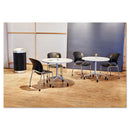 Safco® wholesale. SAFCO At-your-disposal Vertex Receptacle, Round, Polyethylene, 38 Gal, Black-chrome. HSD Wholesale: Janitorial Supplies, Breakroom Supplies, Office Supplies.