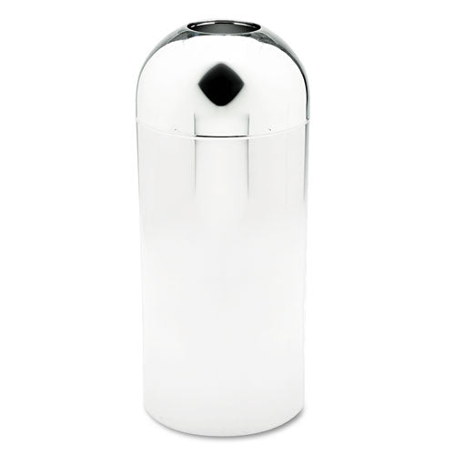 Safco® wholesale. SAFCO Reflections Open-top Dome Receptacle, Round, Steel, 15 Gal, Chrome. HSD Wholesale: Janitorial Supplies, Breakroom Supplies, Office Supplies.