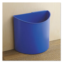 Load image into Gallery viewer, Safco® wholesale. SAFCO Desk-side Recycling Receptacle, 3 Gal, Black-blue. HSD Wholesale: Janitorial Supplies, Breakroom Supplies, Office Supplies.