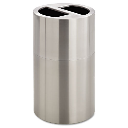 Safco® wholesale. SAFCO Dual Recycling Receptacle, 30 Gal, Stainless Steel. HSD Wholesale: Janitorial Supplies, Breakroom Supplies, Office Supplies.