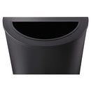 Safco® wholesale. SAFCO Half-round Receptacle, Half-round, Steel, 12.5 Gal, Black. HSD Wholesale: Janitorial Supplies, Breakroom Supplies, Office Supplies.