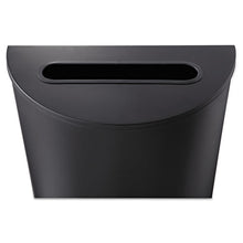 Load image into Gallery viewer, Safco® wholesale. SAFCO Half-round Receptacle, Half-round, Steel, 12.5 Gal, Black. HSD Wholesale: Janitorial Supplies, Breakroom Supplies, Office Supplies.