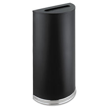 Load image into Gallery viewer, Safco® wholesale. SAFCO Half-round Receptacle, Half-round, Steel, 12.5 Gal, Black. HSD Wholesale: Janitorial Supplies, Breakroom Supplies, Office Supplies.