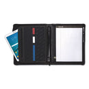 Samsill® wholesale. Leather Multi-ring Zippered Portfolio, Two-part, 1" Cap, 11 X 13 1-2, Black. HSD Wholesale: Janitorial Supplies, Breakroom Supplies, Office Supplies.