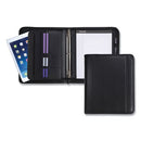 Samsill® wholesale. Professional Zippered Pad Holder-ring Binder, Pockets, Writing Pad, Vinyl Black. HSD Wholesale: Janitorial Supplies, Breakroom Supplies, Office Supplies.