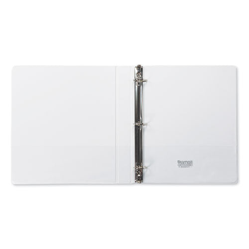 Samsill® wholesale. Earth's Choice Biobased D-ring View Binder, 3 Rings, 1" Capacity, 11 X 8.5, White. HSD Wholesale: Janitorial Supplies, Breakroom Supplies, Office Supplies.