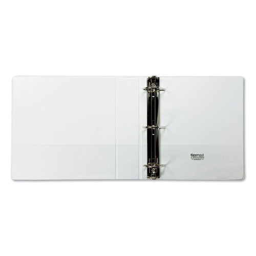 Samsill® wholesale. Earth's Choice Biobased D-ring View Binder, 3 Rings, 2" Capacity, 11 X 8.5, White. HSD Wholesale: Janitorial Supplies, Breakroom Supplies, Office Supplies.
