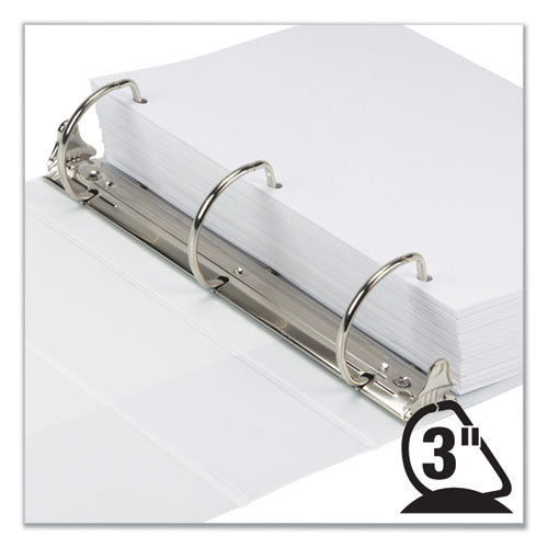 Samsill® wholesale. Earth's Choice Biobased D-ring View Binder, 3 Rings, 3" Capacity, 11 X 8.5, White. HSD Wholesale: Janitorial Supplies, Breakroom Supplies, Office Supplies.