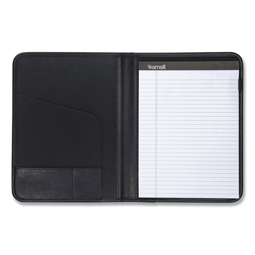 Samsill® wholesale. Professional Padfolio, Storage Pockets-card Slots, Writing Pad, Black. HSD Wholesale: Janitorial Supplies, Breakroom Supplies, Office Supplies.