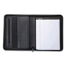 Samsill® wholesale. Professional Zippered Pad Holder, Pockets-slots, Writing Pad, Black. HSD Wholesale: Janitorial Supplies, Breakroom Supplies, Office Supplies.