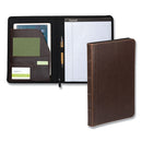 Samsill® wholesale. Vintage Hardback Zipper Portfolio, Vinyl, Dark Brown, 11 X 8 1-2. HSD Wholesale: Janitorial Supplies, Breakroom Supplies, Office Supplies.