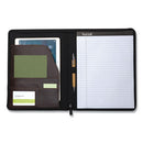 Samsill® wholesale. Vintage Hardback Zipper Portfolio, Vinyl, Dark Brown, 11 X 8 1-2. HSD Wholesale: Janitorial Supplies, Breakroom Supplies, Office Supplies.