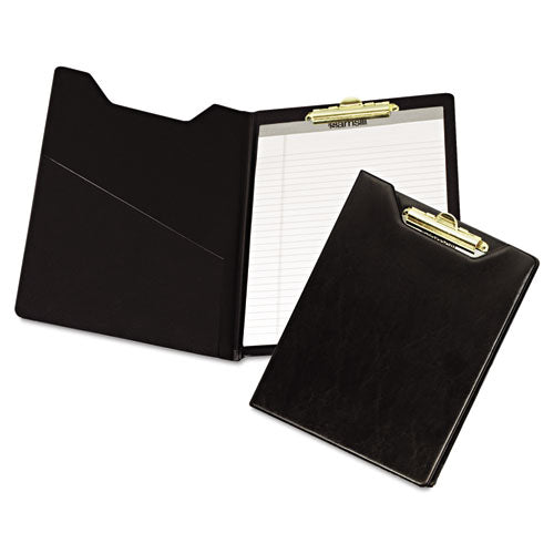 Samsill® wholesale. Value Padfolio, Heavyweight Sealed Vinyl, Brass Clip, Inside Front Pocket, Black. HSD Wholesale: Janitorial Supplies, Breakroom Supplies, Office Supplies.