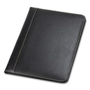 Samsill® wholesale. Contrast Stitch Leather Padfolio, 8 1-2 X 11, Leather, Black. HSD Wholesale: Janitorial Supplies, Breakroom Supplies, Office Supplies.