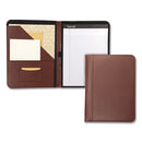 Samsill® wholesale. Contrast Stitch Leather Padfolio, 8 1-2 X 11, Leather, Tan. HSD Wholesale: Janitorial Supplies, Breakroom Supplies, Office Supplies.