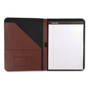 Samsill® wholesale. Contrast Stitch Leather Padfolio, 8 1-2 X 11, Leather, Tan. HSD Wholesale: Janitorial Supplies, Breakroom Supplies, Office Supplies.