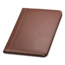 Samsill® wholesale. Contrast Stitch Leather Padfolio, 8 1-2 X 11, Leather, Tan. HSD Wholesale: Janitorial Supplies, Breakroom Supplies, Office Supplies.