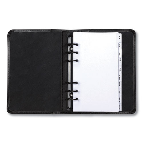 Samsill® wholesale. Regal Leather Business Card Binder, 120 Card Capacity, 2 X 3 1-2 Cards, Black. HSD Wholesale: Janitorial Supplies, Breakroom Supplies, Office Supplies.