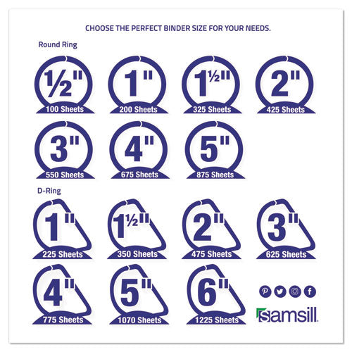 Samsill® wholesale. Earth’s Choice Biobased Durable Fashion View Binder, 3 Rings, 1" Capacity, 11 X 8.5, Purple, 2-pack. HSD Wholesale: Janitorial Supplies, Breakroom Supplies, Office Supplies.