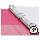 Samsill® wholesale. Earth’s Choice Biobased Durable Fashion View Binder, 3 Rings, 1" Capacity, 11 X 8.5, Berry, 2-pack. HSD Wholesale: Janitorial Supplies, Breakroom Supplies, Office Supplies.