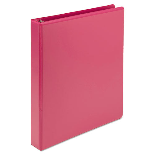 Samsill® wholesale. Earth’s Choice Biobased Durable Fashion View Binder, 3 Rings, 1" Capacity, 11 X 8.5, Berry, 2-pack. HSD Wholesale: Janitorial Supplies, Breakroom Supplies, Office Supplies.