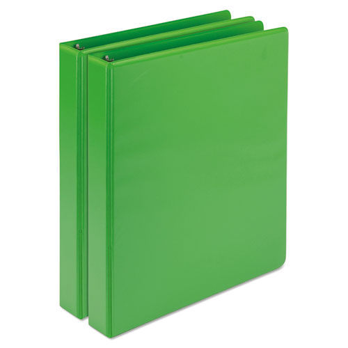 Samsill® wholesale. Earth’s Choice Biobased Durable Fashion View Binder, 3 Rings, 1" Capacity, 11 X 8.5, Lime, 2-pack. HSD Wholesale: Janitorial Supplies, Breakroom Supplies, Office Supplies.