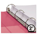 Samsill® wholesale. Earth’s Choice Biobased Durable Fashion View Binder, 3 Rings, 2" Capacity, 11 X 8.5, Berry, 2-pack. HSD Wholesale: Janitorial Supplies, Breakroom Supplies, Office Supplies.