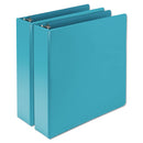 Samsill® wholesale. Earth’s Choice Biobased Durable Fashion View Binder, 3 Rings, 2" Capacity, 11 X 8.5, Turquoise, 2-pack. HSD Wholesale: Janitorial Supplies, Breakroom Supplies, Office Supplies.
