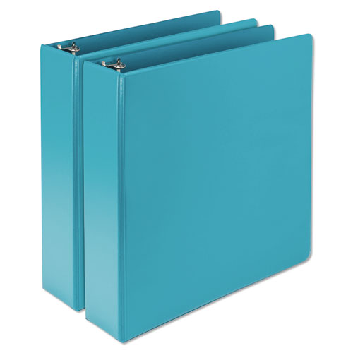 Samsill® wholesale. Earth’s Choice Biobased Durable Fashion View Binder, 3 Rings, 2" Capacity, 11 X 8.5, Turquoise, 2-pack. HSD Wholesale: Janitorial Supplies, Breakroom Supplies, Office Supplies.