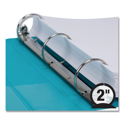 Samsill® wholesale. Earth’s Choice Biobased Durable Fashion View Binder, 3 Rings, 2" Capacity, 11 X 8.5, Turquoise, 2-pack. HSD Wholesale: Janitorial Supplies, Breakroom Supplies, Office Supplies.