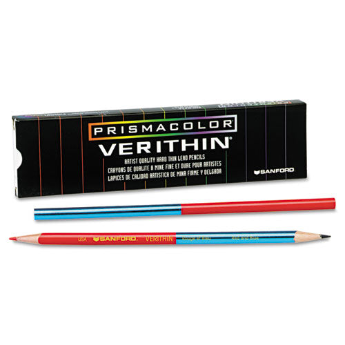 Prismacolor® wholesale. Verithin Dual-ended Two-color Pencils, 2 Mm, Blue-red Lead, Blue-red Barrel, Dozen. HSD Wholesale: Janitorial Supplies, Breakroom Supplies, Office Supplies.