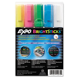 EXPO® wholesale. Bright Sticks, Medium Bullet Tip, Assorted Colors, 5-set. HSD Wholesale: Janitorial Supplies, Breakroom Supplies, Office Supplies.