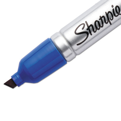 Sharpie® wholesale. SHARPIE King Size Permanent Marker, Broad Chisel Tip, Blue, Dozen. HSD Wholesale: Janitorial Supplies, Breakroom Supplies, Office Supplies.